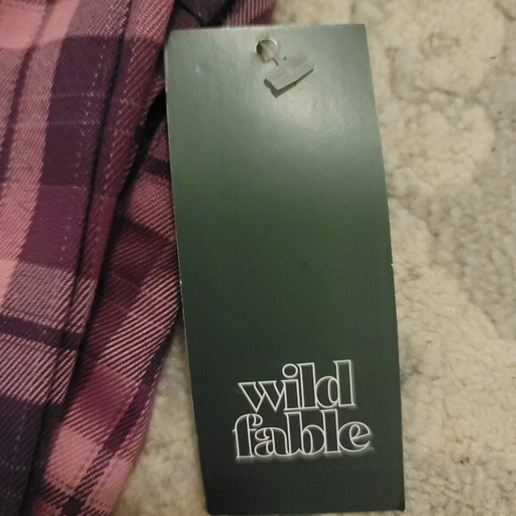 Wild Fable Plaid Skirt Burgundy Brand New with tags - Picture 6 of 6